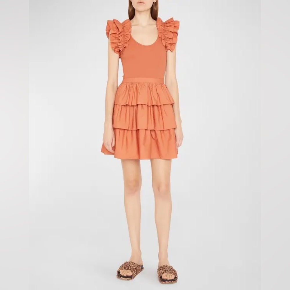 Ulla Johnson Hanna Tiered Mini Dress